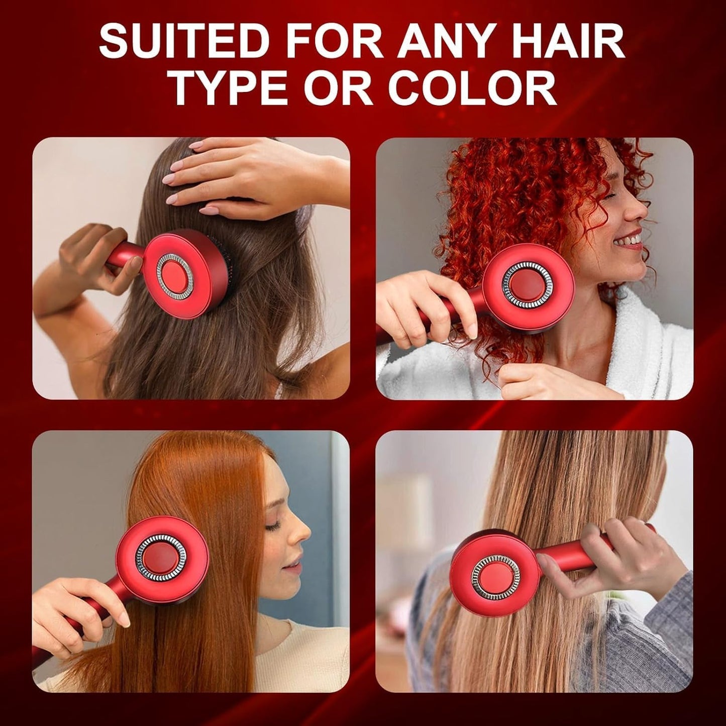 Red Light Therapy Scalp Massager Hair Comb