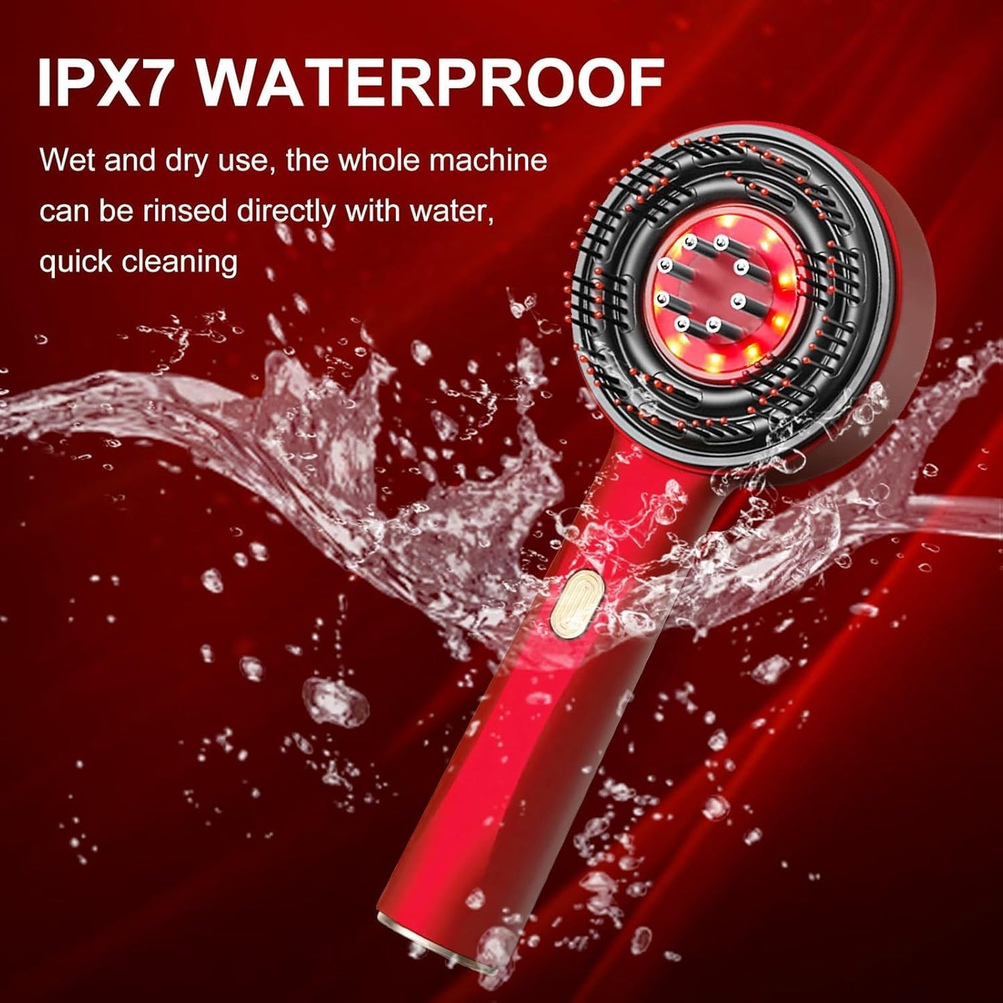 Red Light Therapy Scalp Massager Hair Comb