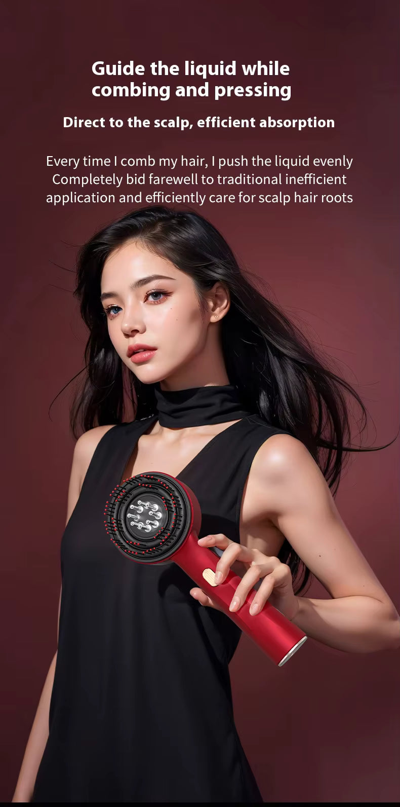 Red Light Therapy Scalp Massager Hair Comb