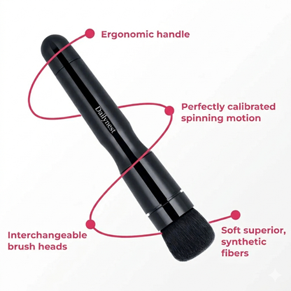 Rotating Makeup Brush for Flawless Blending